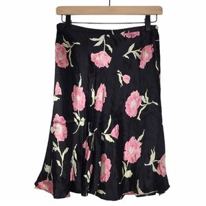 EXPRESS Skirt Vintage 90s Y2K Floral Silky Satin Shiny Fairy Core Size Medium